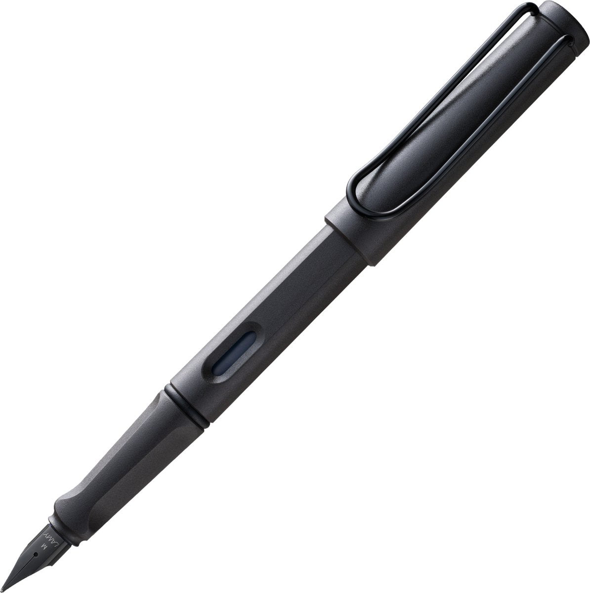 Lamy Safari Umbra Füllfederhalter – mit ergonomischem Griff, schwarze Stahlfeder in Schreibstärke EF – langlebiger ASA-Kunststoff – inklusive T 10 Tintenpatrone in Blau