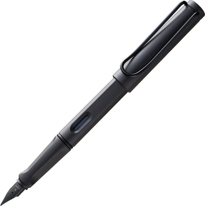 Lamy Safari Umbra Füllfederhalter – mit ergonomischem Griff, schwarze Stahlfeder in Schreibstärke EF – langlebiger ASA-Kunststoff – inklusive T 10 Tintenpatrone in Blau