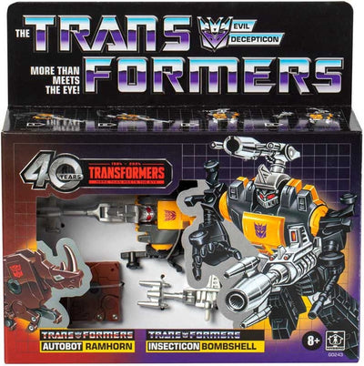 Hasbro Transformers G1 Retro Bombshell Ramhorn 40. Jahrestag. Neuauflage