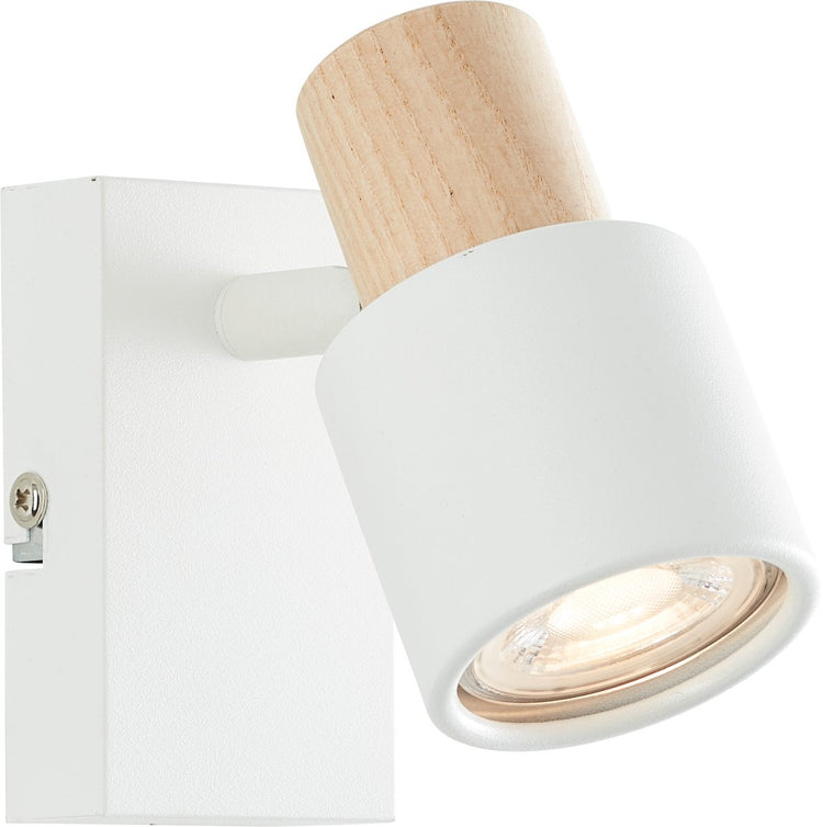 Brilliant Pini – Wandleuchte – Gu10 max. 1 x 10 W – weißes Holz