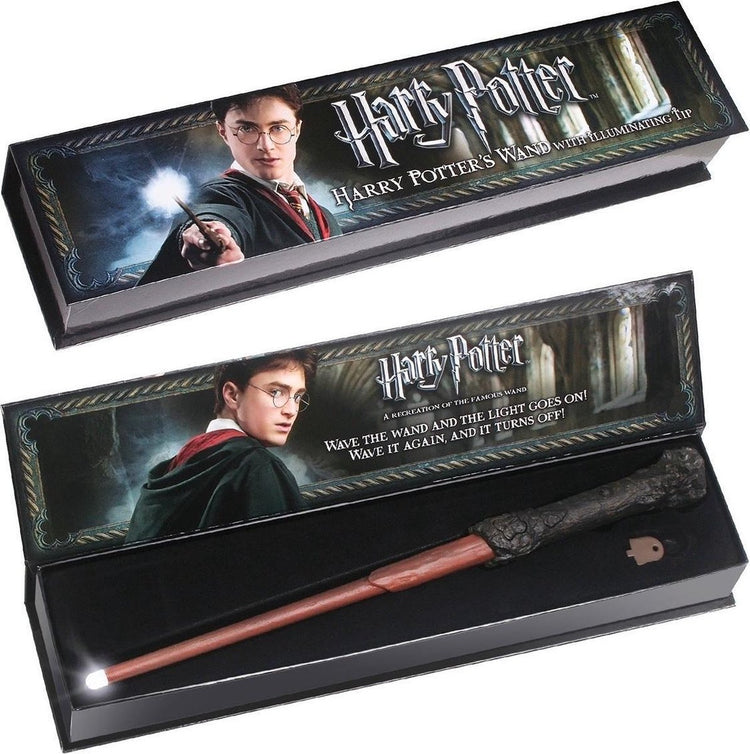 Markenloser Sans-Marque-Harry-Potter-Zauberstab, Nachbildung von Harrys leuchtendem Zauberstab, braun
