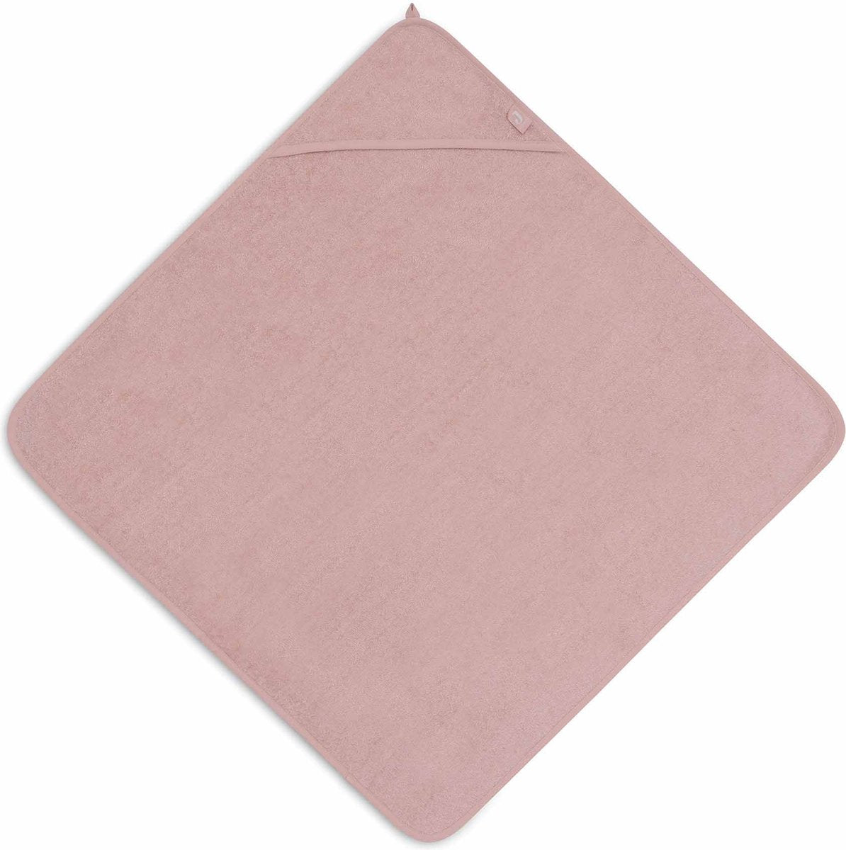 Jollein – Badeumhang aus Frottee 100 x 100 cm – Babyhandtuch mit Badeumhang, Schal, Badeponcho – Wildrosa