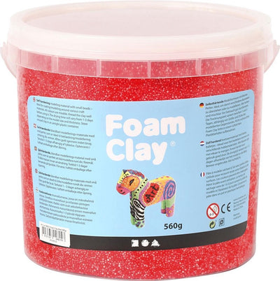 Schaumstoffton - Rot, 560gr.