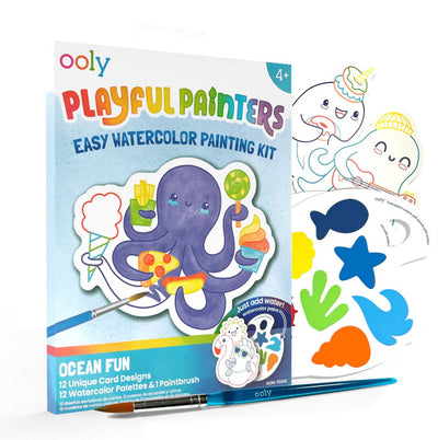 Ooly – verspielte Maler – Aquarellfarben-Set – Meeresspaß