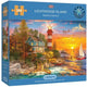 Gibsons – Leuchtturminsel (von Dominic Davison) – 500 Teile 48×34 cm (B×H) – Puzzle für Erwachsene