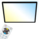 Briloner slim - LED-Deckenleuchte - dimmbar - CCT - Hintergrundbeleuchtung - schwarz - 22w