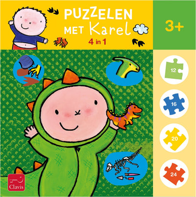 Clavis rätselt mit Karel. 4-in-1-Puzzle (Hallo Dino)