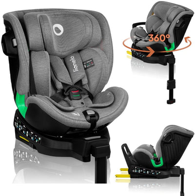 Lionelo – Harmony i-Size – Autositz – 360‘ drehbare Basis – breiter Sitz – rückwärtsgerichtet bis 105 cm (18 kg)