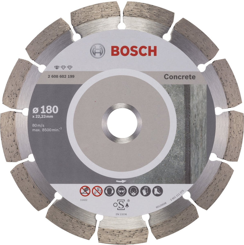 Bosch - Diamanttrennscheibe Standard für Beton 180 x 22,23 x 2 x 10 mm