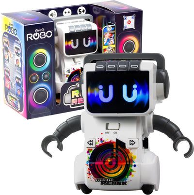 Silverlit Robo Remix White – interaktiver Spielzeugroboter mit Licht, Sound, Musikspielen – tanzt zu Musik