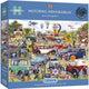 Gibsons – Auto-Erinnerungsstücke (von Adrian Chesterman) – 1000 Teile 68 × 49 cm (B × H) – Puzzle für Erwachsene