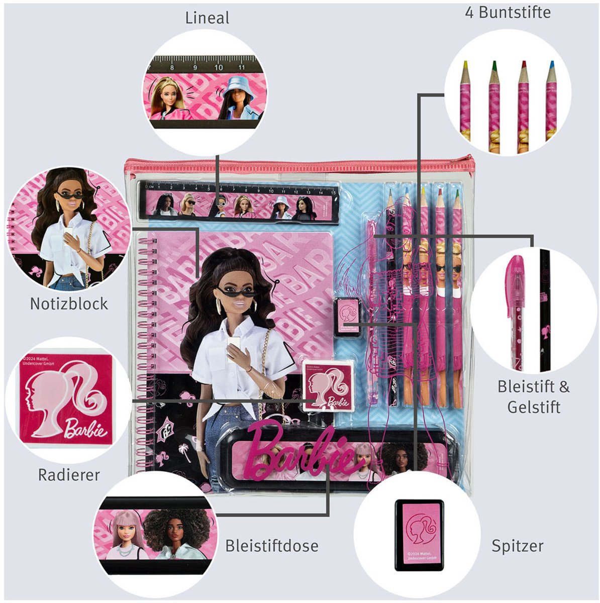 Undercover -Notiz und Schreibset Barbie