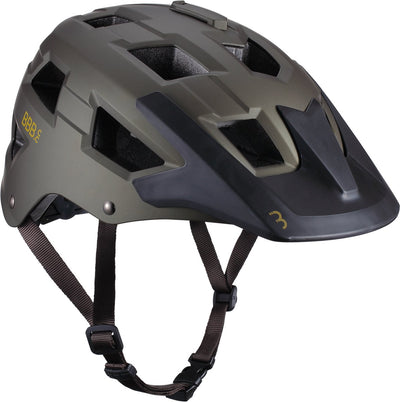 BBB Fahrrad-MTB-Helm Nanga – mit Halterung für Kamera oder Beleuchtung – waschbare Polsterung – Fahrradhelm Erwachsene: Männer Frauen – mattes Olivgrün – M – BHE-54