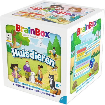 Asmodee Lernkartenspiel „Brainbox Pets“ für Kinder.