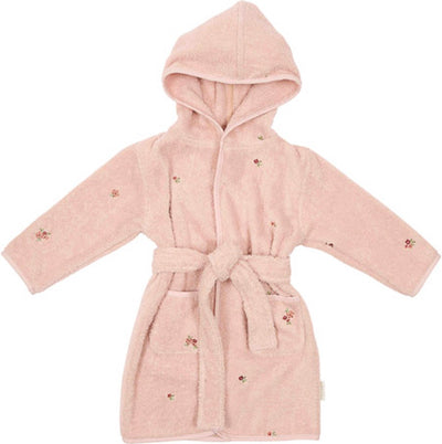 Little Dutch Bademantel – Größe 74 80 – Bademantel für Kinder – Rosa – Feengartenblüte