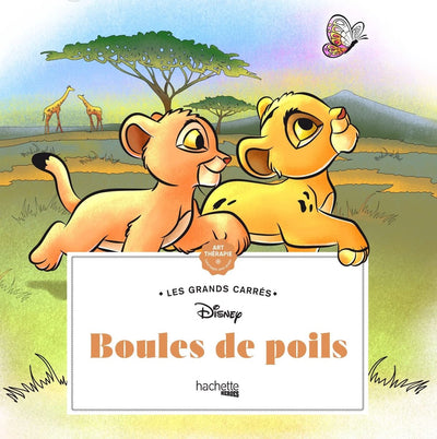 Hachette Heroes Les Grands Carrés – Disney Boules de Poils – Malbuch für Erwachsene
