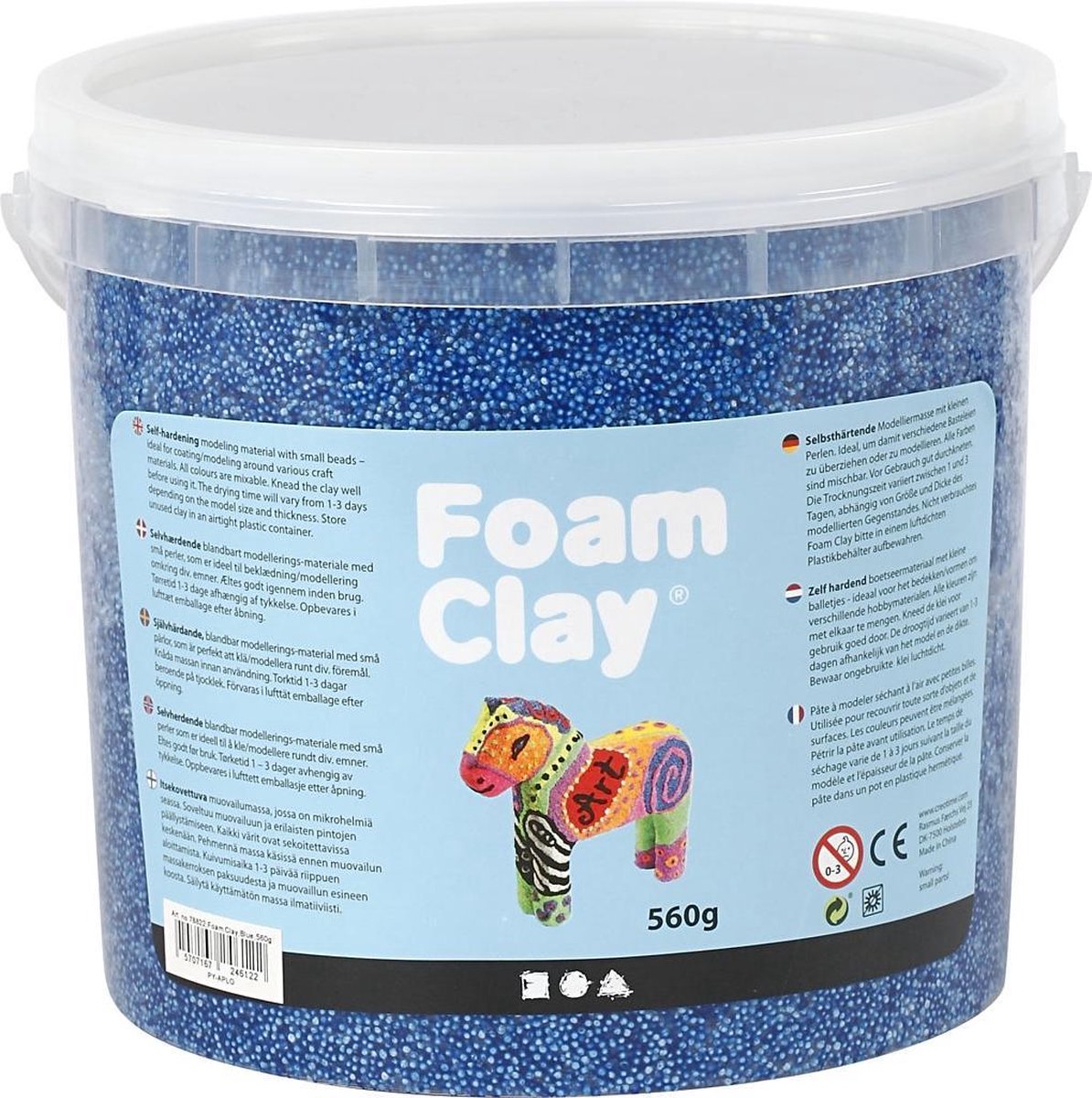 Schaumstoffton - Blau, 560gr