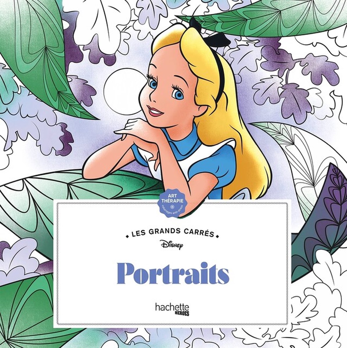 Hachette Heroes Les Grands Carrés Disney Porträts – Hachette – Malbuch für Erwachsene