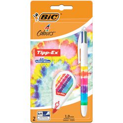 Kugelschreiber tipp-ex Korrekturband-Set Bic mehrfarbig