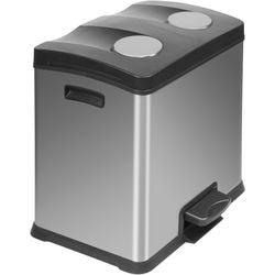 EKO EKO Pedal Bin Recoice 2x12 l Matzilverkleg