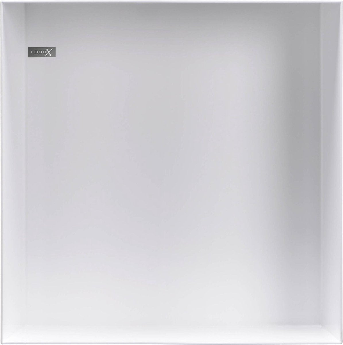 Looox Colour Box Einbaunische - 30x30x10cm - Edelstahl weiß matt