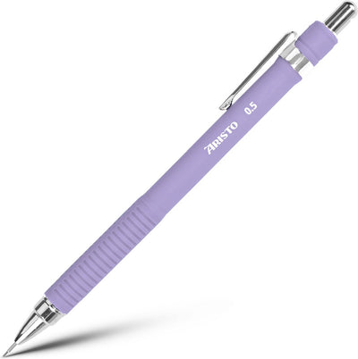 Aristo Druckbleistift – Studio Art Series – Feder 0,5 mm – Härtegrad HB – mit Radiergummi – sanftes Lavendel – AR-85717