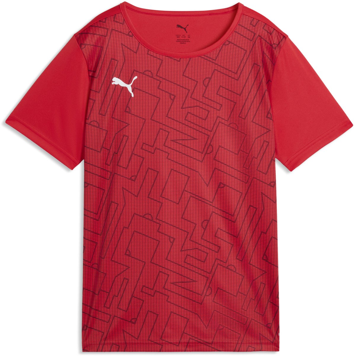 Puma Individualrise Graphic Jersey Jr Jungen-Sportshirt – Red-Team Regal Red