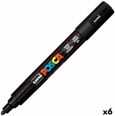 Posca - Lackstift pc5m m schwarz | 6 Stück