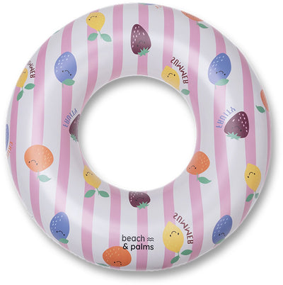 Swim Essentials Strandpalmen – Schwimmbad – ø90 cm – mehrfarbig – Sommerfrucht gestreift – Kind