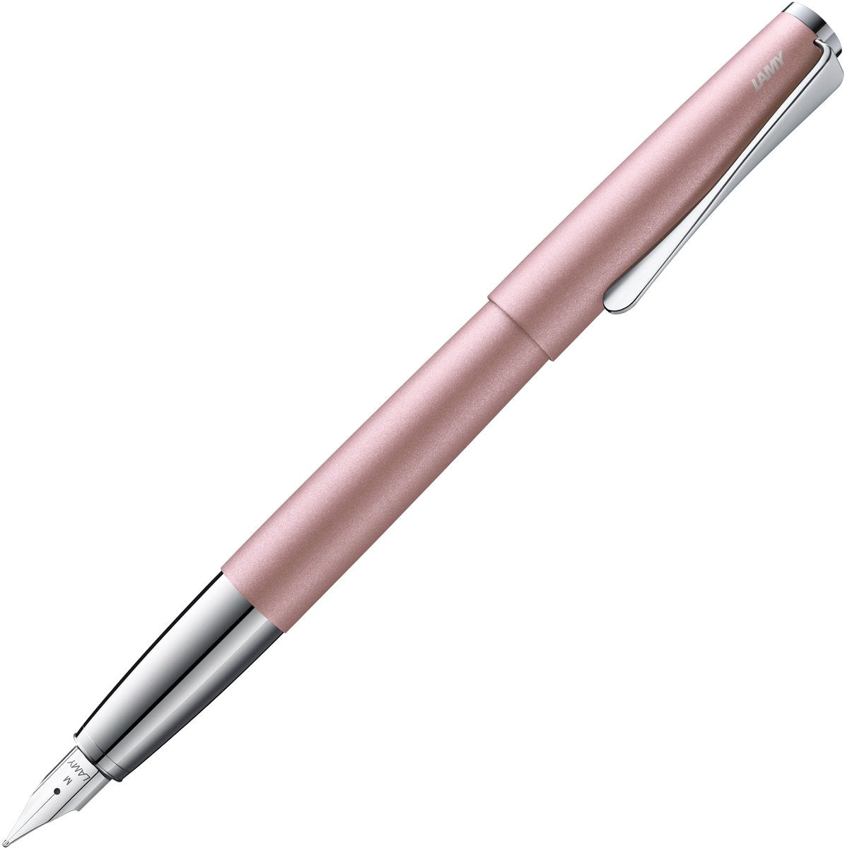 Lamy Studio Rose Matt Füllfederhalter | Vollmetallgehäuse | 14 kt Goldfeder (teilweise Platin) | Schreibdicke f | inklusive T10 blauer Tintenpatrone