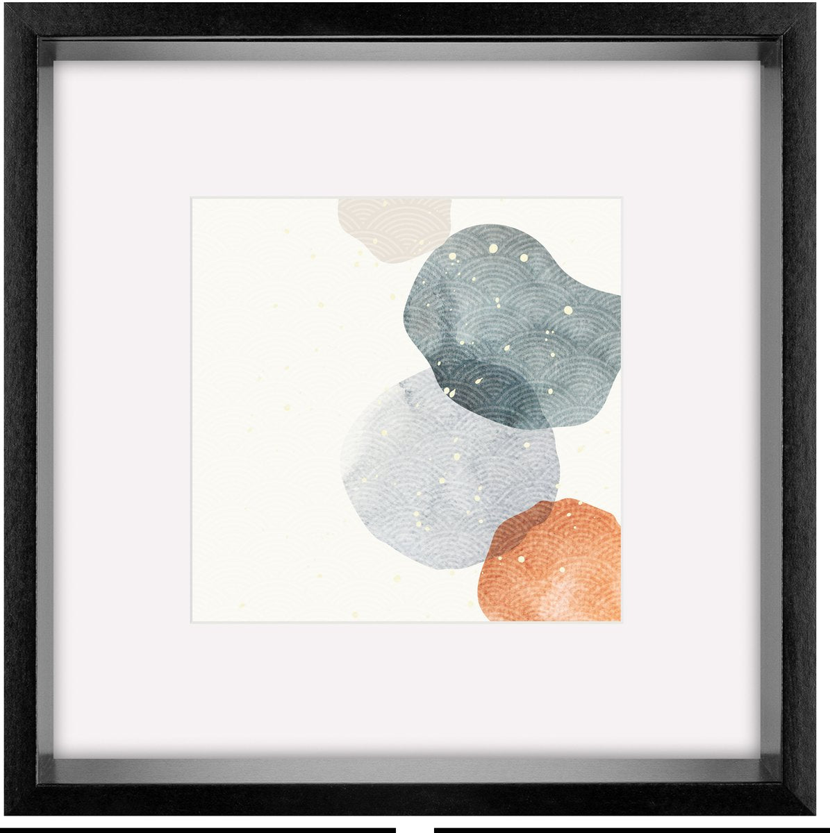 Walther-Form - 3D-FSC-Holzrahmen - Fotogröße 50x50 cm - Kunstglas - Schwarz