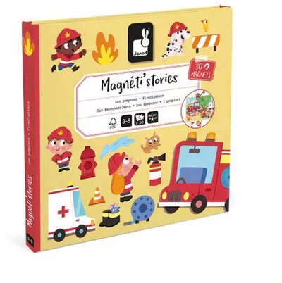 Janod – Magneti-Geschichten – Feuerwehr – pädagogisches Magnet-Set