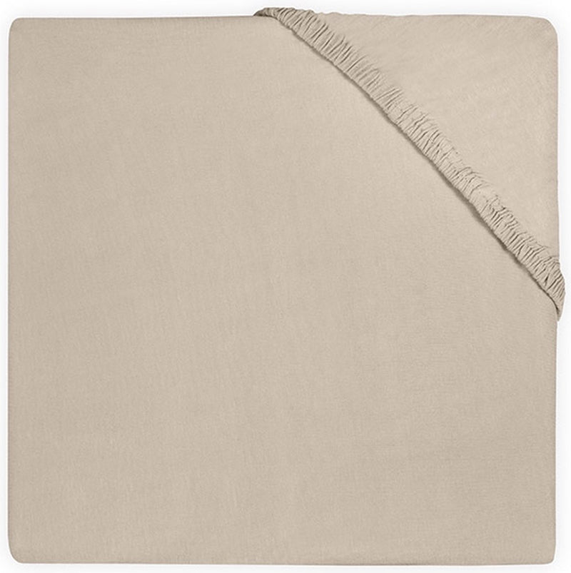 Jollein – Baby-Spannbettlaken-Matratzen-Jersey (Nougat) – Baumwolle – Spannbettlaken-Box – 75 x 95 cm