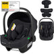 Lionelo Astrid i-Size-Autositz – ADAC 5-Sterne – 40–87 cm – RWF – Memory-Schaum – verstellbare Kopfstütze (7 cm) – Holmbergs-Gurte – kompatibel mit Kinderwagen mit Isofix-Basis – i-Size-Standard – lichtecht