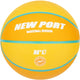 Neuer Port-Basketball – Mini – Gelb-Orange – Größe 1 – Gummi-Butyl