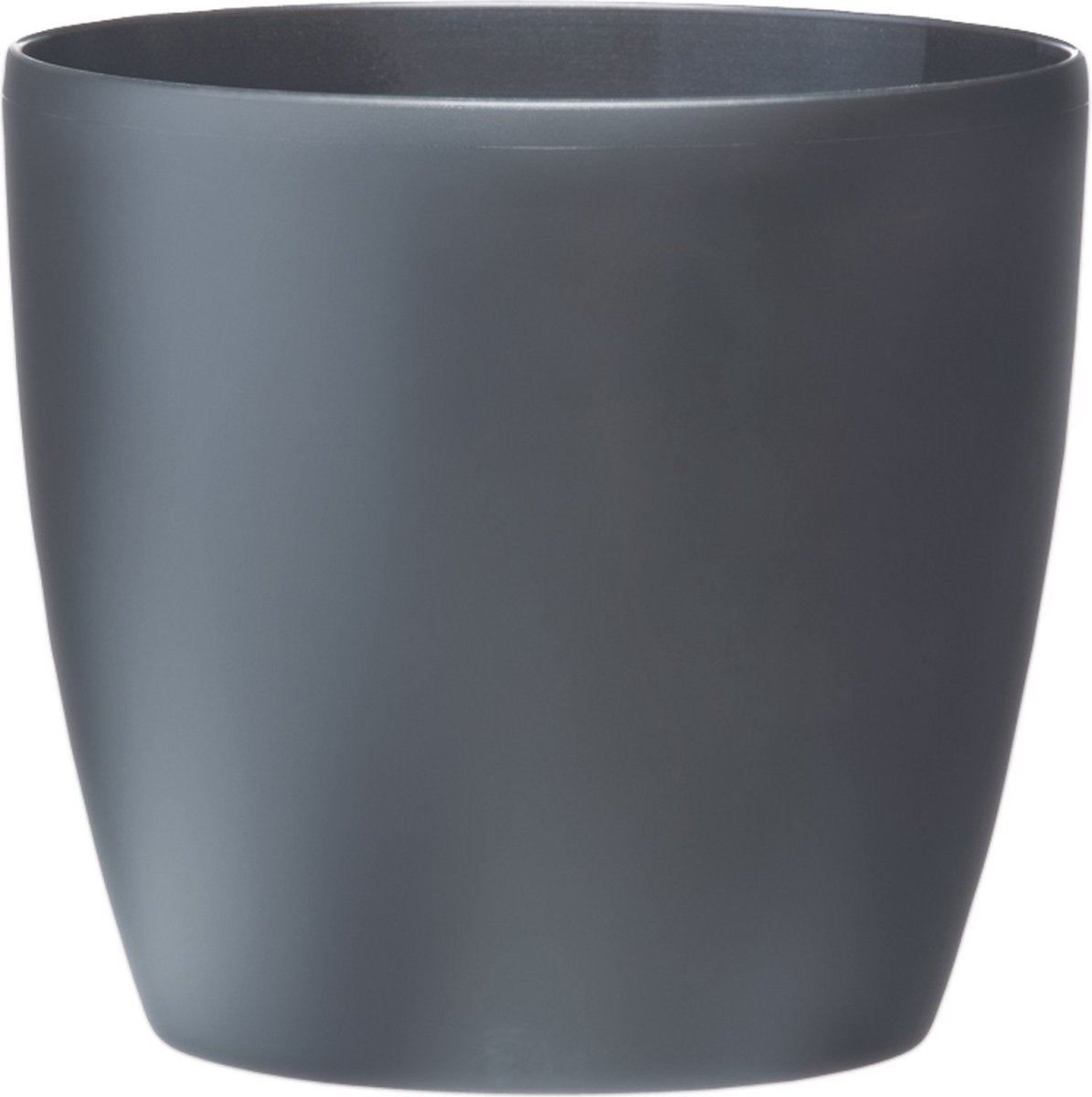Elho Brüssel rund 25 – Blumentopf für den Innenbereich – 100 % recycelter Kunststoff – ø 24,3 x H 23,2 cm – Anthrazit
