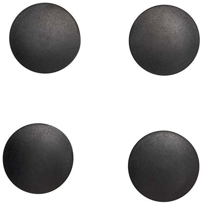 Maul Magnet massiv rund 4 Stück 1,5 kg Kunststoff Ferrit bruchsicher ø 3,8 x 1,25 cm schwarz