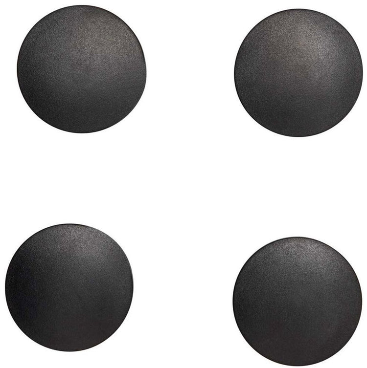 Maul Magnet massiv rund 4 Stück 1,5 kg Kunststoff Ferrit bruchsicher ø 3,8 x 1,25 cm schwarz