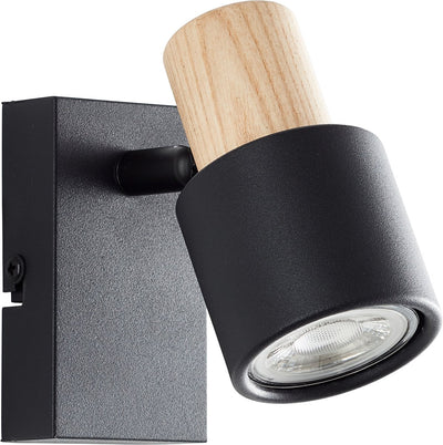 Brilliant Pini – Wandleuchte – Gu10 max. 1 x 10 W – schwarzes Holz