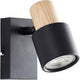 Brilliant Pini – Wandleuchte – Gu10 max. 1 x 10 W – schwarzes Holz
