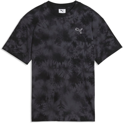 Puma ESS Elevated Relaxed Tie-Dye Tee Unisex-T-Shirt – Schwarz