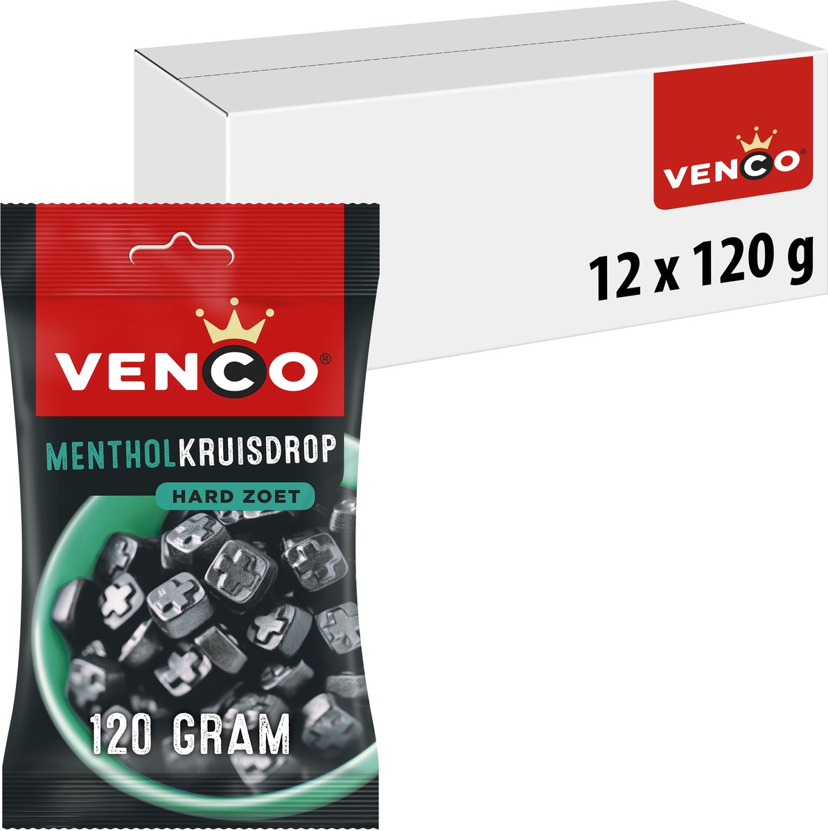 Venco Menthol Cross Lakritze (12x120gr)