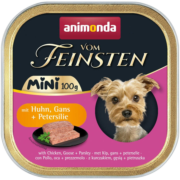 Animonda vom feinsten Hund Mini Adult 100g – Huhn, Gänspepetersilie