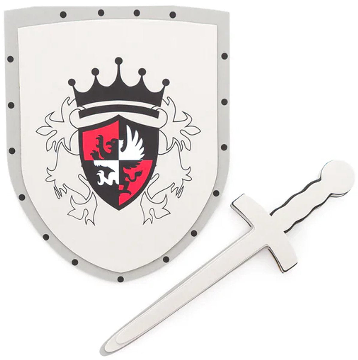 Kleine Abenteuer – Set mit rotem Schwert und Schild – Schaumstoffspielzeug-Set