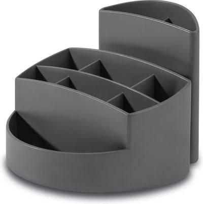 Han Bleistiftbox – Rondo Karma – 9 Fächer – Grau – 100 % recyceltes Material – ha-17468-18