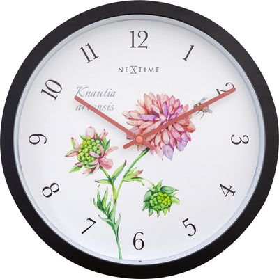 Nexttime knautia – Outdoor-Uhr – 30,5 cm – Metall – weiß – wetterfest