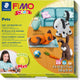 Fimo Kids 8034 – ofenhärtende Modelliermasse – Formspielset Haustiere