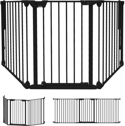 Noma configure Gate Schutzgitter 3 Paneele schwarz | Raumteiler | Treppentor | Hundetor | 64 bis 197,5 cm