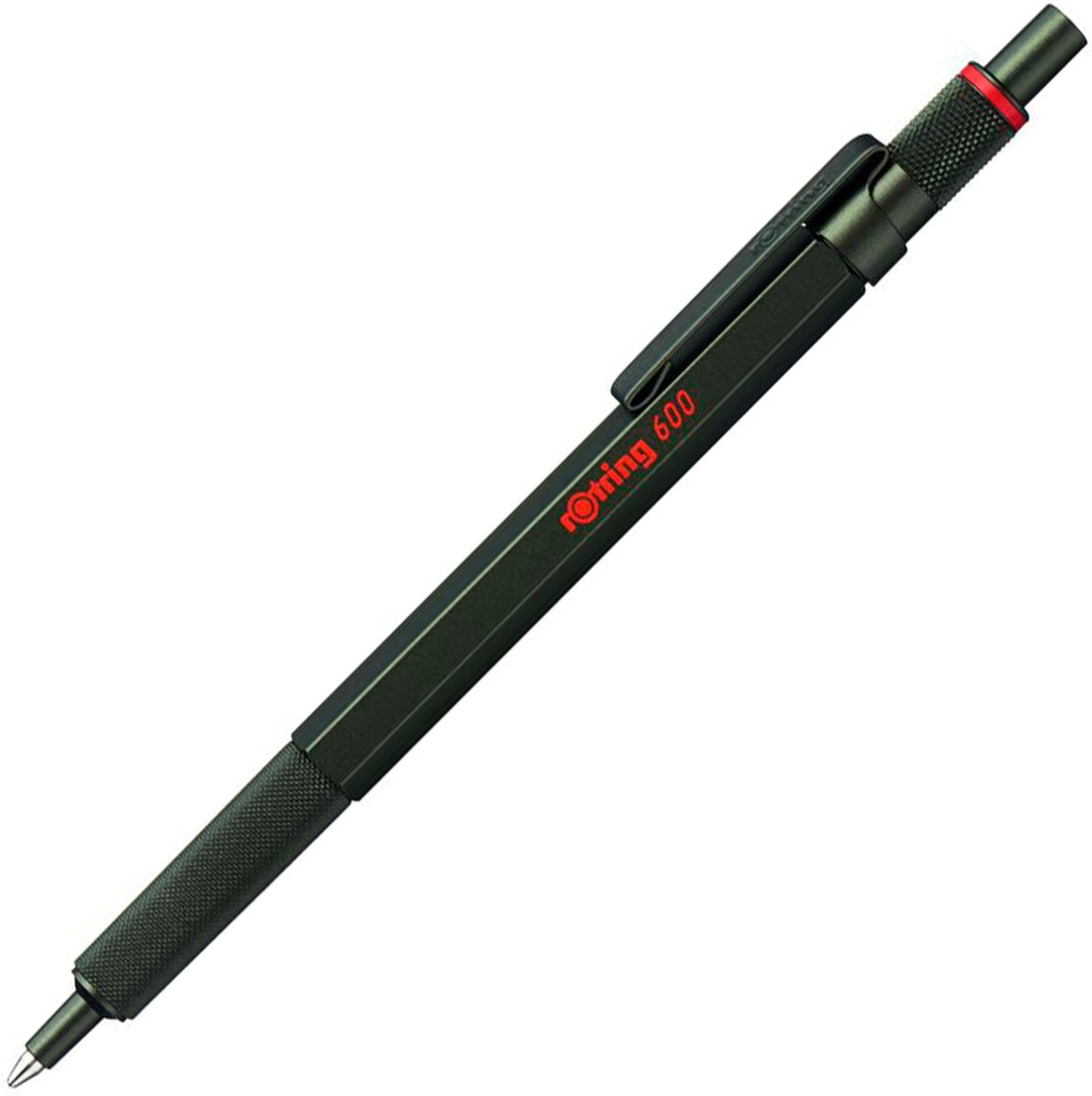 Rotring 600 Kugelschreiber | mittlerer Punkt | schwarze Tinte | grünes Gehäuse | nachfüllbar