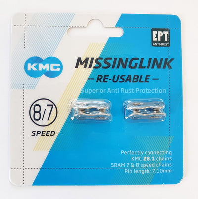 KMC Verbindungsglied MissingLink 7 8R EPT Silber 7,10mm 7 8V(2)